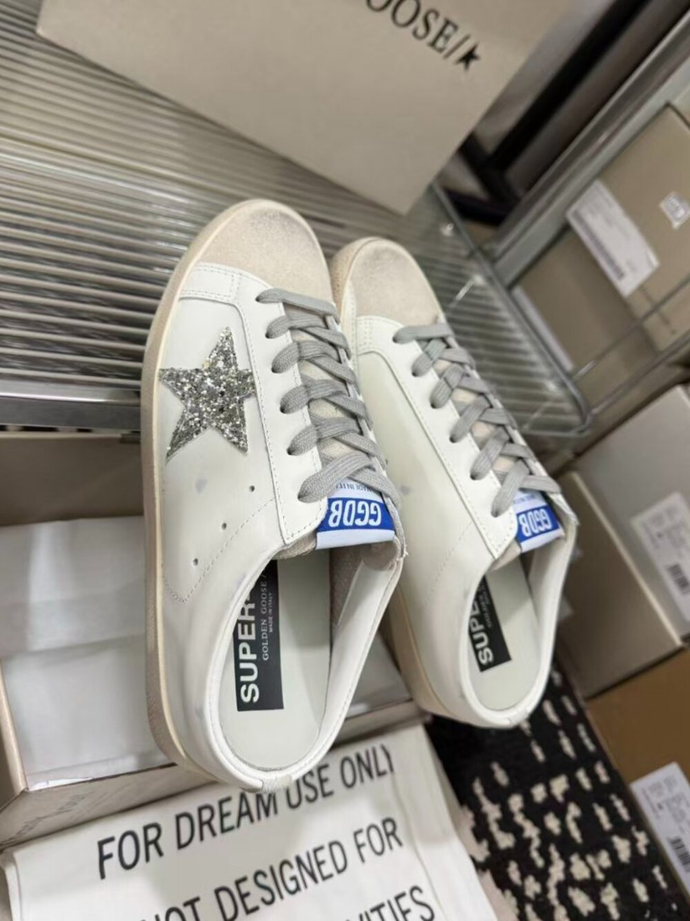 Golden Goose Glitter Star Mule Sneakers - Picture 9 of 9